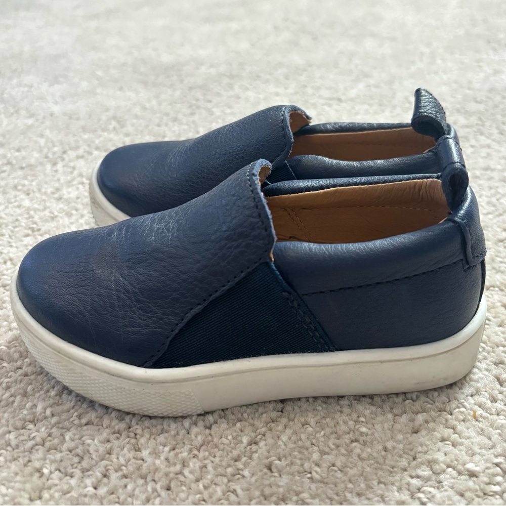 Freshly Picked Navy Kids Slip Ons